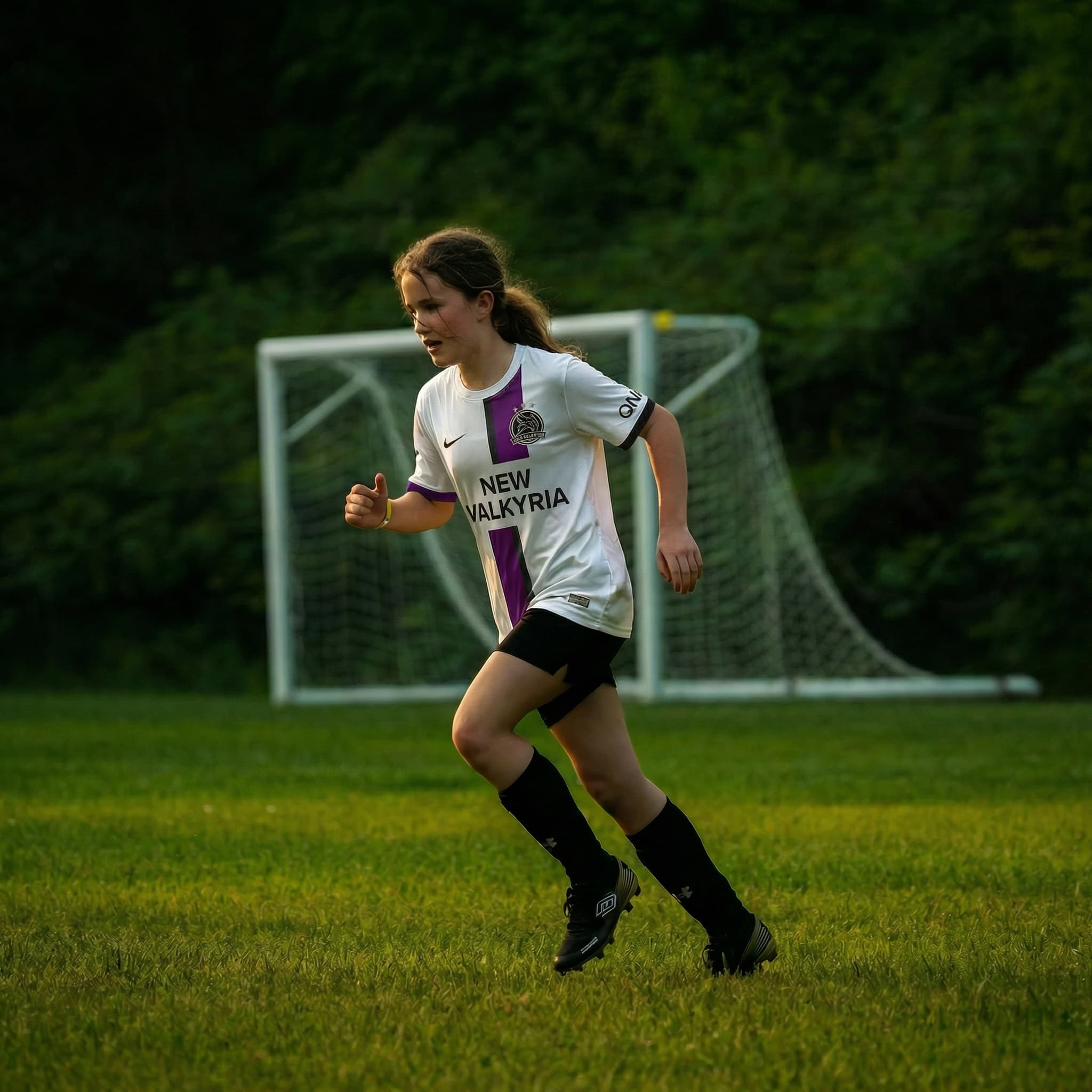 Joueuse New Valkyria en entraînement